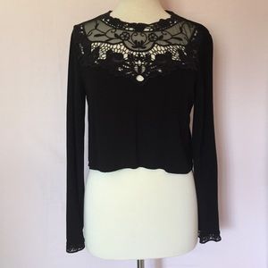 Forever 21 Black Long Sleeve Shirt